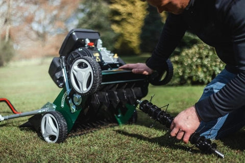 Lawn moss removal machine online