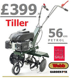 SALE PRICE - £399.97* - WEBB - CLICK & COLLECT or purchase in store - WEBB WEPT560MM Petrol Rotovator Tiller £299.97 LA