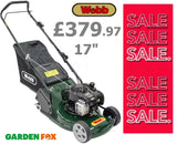 SALE best PRICE £379.97* - Webb **** CLICK & COLLECT or purchase in store **** Webb RR17P Rear Roller 17" Push Lawnmower Briggs & Stratton Engine WERR17P LA