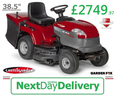 SALE best PRICE - £2749.97* - CLICK & COLLECT or visit & purchase in store * - new CASTELGARDEN XDC180HD 38.5" Cut Ride on Mower Hydrostatic Transmission Key Start Rear Collector RO