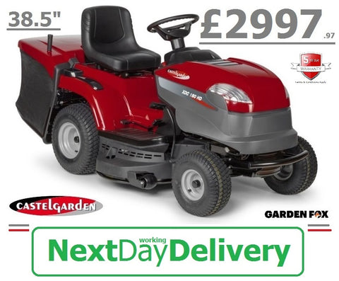 new £2997.97* - CLICK & COLLECT or visit & purchase in store * - new CASTELGARDEN XDC180HD 38.5" Cut Ride on Mower Hydrostatic Transmission Key Start Rear Collector RO