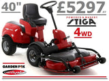 new - £5297.97* - CLICK & COLLECT or visit & purchase in store * - new STIGA CASTELGARDEN XZ4180PWX Hydrostatic Front Mount 40" 4WD Articulated Lawnmower Power Assisted Steering RO