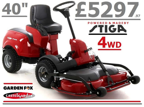 new - £5297.97* - CLICK & COLLECT or visit & purchase in store * - new STIGA CASTELGARDEN XZ4180PWX Hydrostatic Front Mount 40" 4WD Articulated Lawnmower Power Assisted Steering RO
