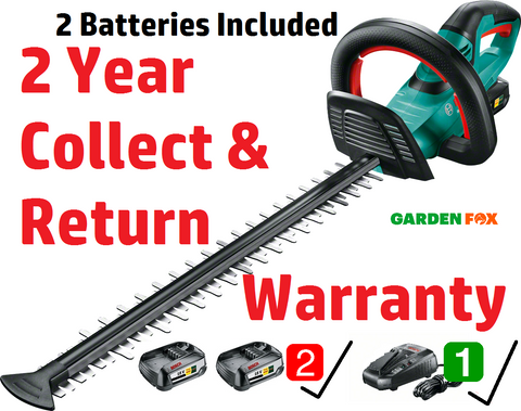 New £199.97 - 2 Batteries INC BOSCH AHS50-20Li HEDGECUTTER 0600849F70 3165140830317 - 2 Batteries HEC