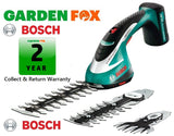 new £119.97 Bosch ASB10,8Li CORDLESS HEDGETRIMMER SET 0600856371 3165140560306 HEC