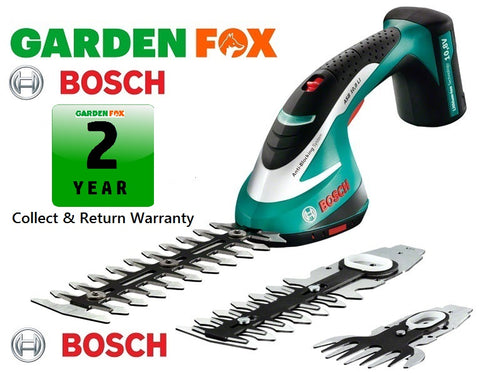 new £119.97 Bosch ASB10,8Li CORDLESS HEDGETRIMMER SET 0600856371 3165140560306 HEC