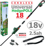 SALE PRICE £149.97 BOSCH UniHEDGEPOLE18 Cordless Long HEDGECUTTER 06008B3070 3165140888073 HEC