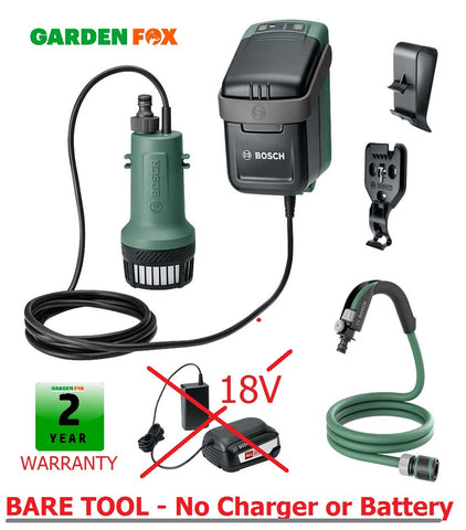 new £79.97 - BARE TOOL - Bosch 18V GardenPump 18 - Rainwater Garden Pump 06008C4201 4059952547879