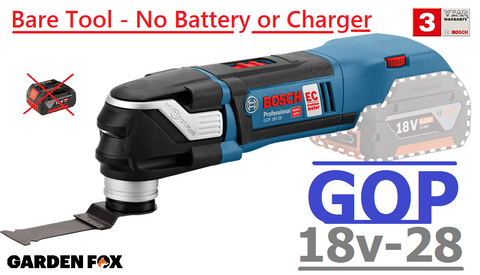 new (£164.14+VAT) Bosch GOP18V28 Cordless MultiTool AIZ32 Blade 06018B6002 3165140842563