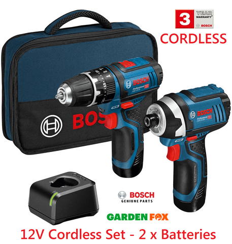 new £182.97 Bosch COMBI Drill & IMPACT Driver 12V SET 06019A6979 3165140997003