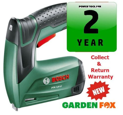 new £53.97 Bosch PTK 3,6 Li Cordless STAPLE GUN / TACKER 0603968170 3165140601610
