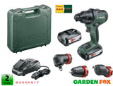 new £199.97 Bosch AdvancedIMPACT18 Combi DRILL 2 Batteries + 06039B5173 4053423204001