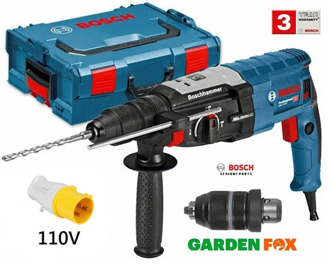 New £179.97 -110V- Bosch GBH2-28F SDS+ R.Hammer DRILL Chuck L-Boxx 061126661 3165140843676