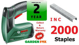 new £59.97 Bosch PTK 3,6 Li Cordless STAPLE GUN / TACKER 0615991EU6 3165140897068  PLUS EXTRA STAPLES