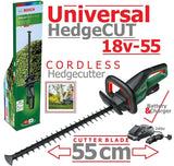 SALE best PRICE - £159.97 - BOSCH UniversalHedgeCUT 18-55 Cordless Hedgecutter - 0600849J70 4059952558776
