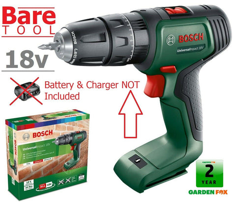 new 75.97 BARE TOOL Bosch Universal IMPACT 18V Cordless Drill