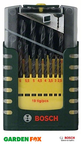 new £21.97 Bosch HSS-R METAL DRILL SET 19 Piece 2607017151 3165140647700.