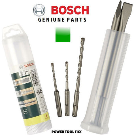 new £24.97 Bosch SDS5BIT HAMMER DRILL BIT-CHISEL-SET 2607019455 3165140415736