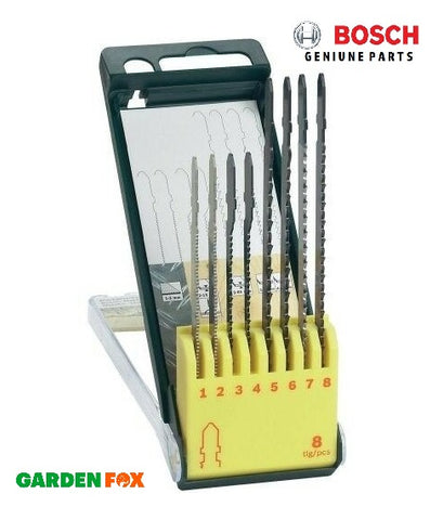 new £21.97 Bosch JIGSAW BLADE 8 BLADE Wood/Metal Blade SET 2607019458 3165140415767