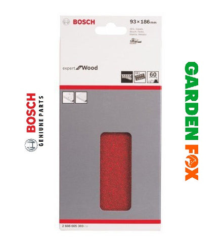 New £12.97 BOSCH Sanding Sheet -10- Velcro 60 Grit 2608605303 3165140161206