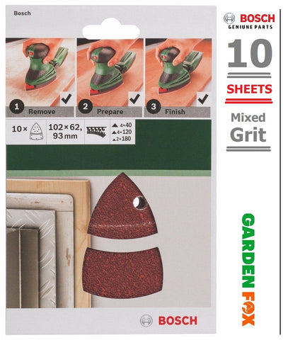 new £18.97 Bosch SANDING SHEET Set for Multi-Sanders -10- 2609256A67 3165140614832
