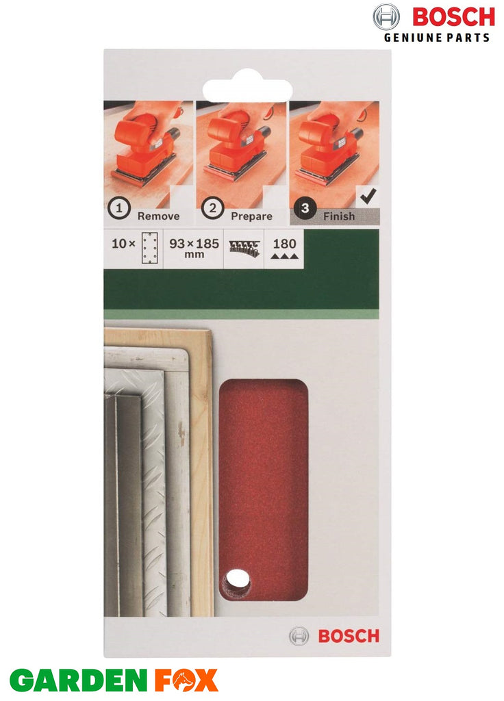 new £10.97 Bosch SANDING SHEETS (10PK) 120GRIT 95 x 185cm 2609256A90 3