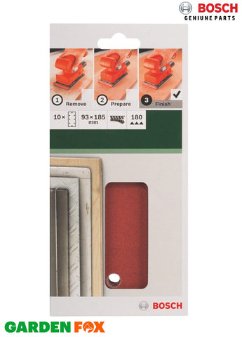 new £10.97 Bosch SANDING SHEETS (10PK) 120GRIT 95 x 185cm 2609256A90 3165140615068
