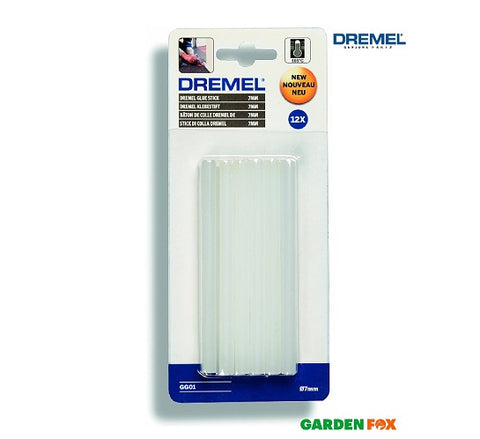 new Dremel High Temp Glue 7mm Sticks 12 Piece Set 2615GG01JA 8710364052424