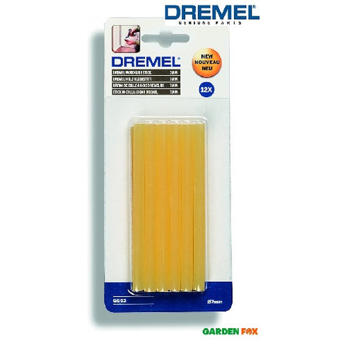 new Dremel High Temp Glue 7mm Coloured Sticks 12 Piece Set 2615GG03JA 8710364052448