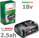 SALE best PRICE £54.97 Bosch GREENTOOL 18V 2.5AH Lithium ION Battery 1600A005B0 3165140821629