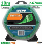 new Echo SilentTWIST STRIMMER CORD 10M 2.67mm Wide 320105061 4934110703314