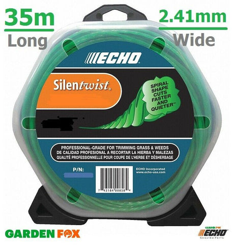 new ECHO SRM2015 SilentTWIST STRIMMER CORD 35M 2.41mm Wide 325095053