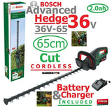 SALE best PRICE - £269.97 - BOSCH Advanced Hedge CUT 36v-65-28 Cordless Hedgecutter 060084A370 4059952558899
