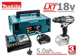 new £185.97 MAKITA LXT 18V 5.0AH Combi Drill in Case - DHP482T1JW - 0088381730150