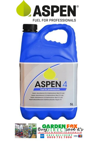 CLICK & COLLECT ONLY - £21.97 - Aspen 4 Special Petrol for 4 Stroke Engines 5 Litres 7330045201142  **** PAY PAL & AMEX payments ONLY or call 0800 731 7008 to pay via VISA MASTERCARD ****