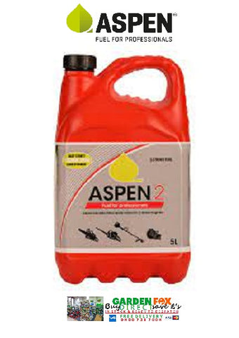 CLICK & COLLECT ONLY - £19.97 - Aspen 2 Pre Mixed Petrol for 2 Stroke Engines 5Litres 7330045201135  **** PAY PAL & AMEX payments ONLY or call 0800 731 7008 to pay via VISA MASTERCARD ****