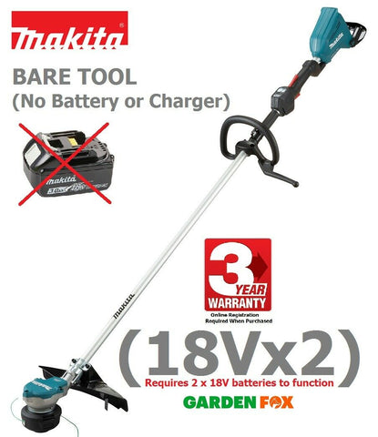 BARE TOOL £299.97 Makita (18VTwin) Cordless Strimmer BL LXT DUR368LZ 0088381884280 BCH