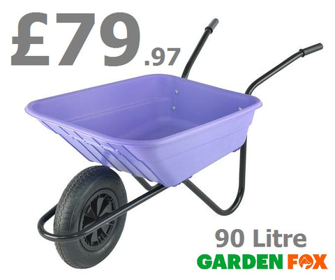 new £79.97 Walsall 90 Litre Multi Purpose Polypropylene Lilac WHEELBARROW BSHLILP 5036610000562 WB