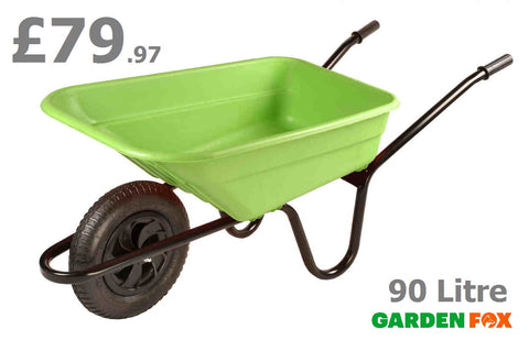 new £79.97 Walsall 90 Litre Multi Purpose Polypropylene Lime WHEELBARROW BSHLIMP 5036610000593 WB