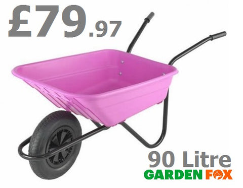 new £79.97 Walsall 90 Litre Multi Purpose Polypropylene PINK WHEELBARROW BSHPINKP 5036610000579 WB