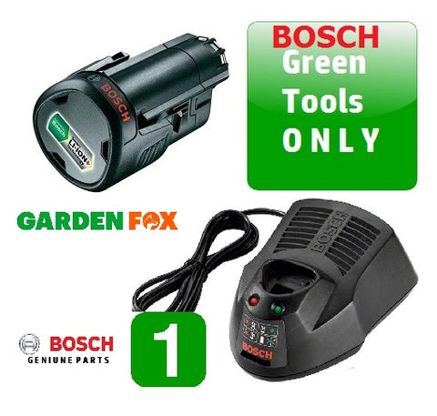 New £79.97 Bosch 2.5AH 12V GREEN TOOL Battery & Charger 12V Power Pack