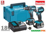 new £315.97 MAKITA DHP485Z DTD153Z 18V Combi Kit in Case 5.0AH DLX2283TJ 0088381870603
