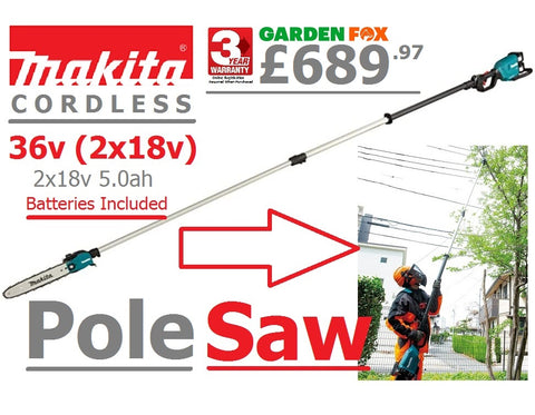 new £689.97 **CLICK & COLLECT option OR VISIT & purchase in store** MAKITA LXT Cordless POLE SAW Long PRUNER DUA301RT2 0088381723749
