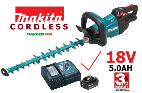 new £296.97 MAKITA LXT BL 5.0AH 18V Cordless HEDGECUTTER 50cm DUH502RT 0088381874724 HEC