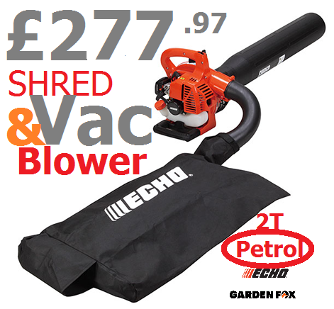 new £277.97 Echo ES250E Petrol Shred & Vac plus BLOWER - 5-Year Warranty - ECHOES250E LV