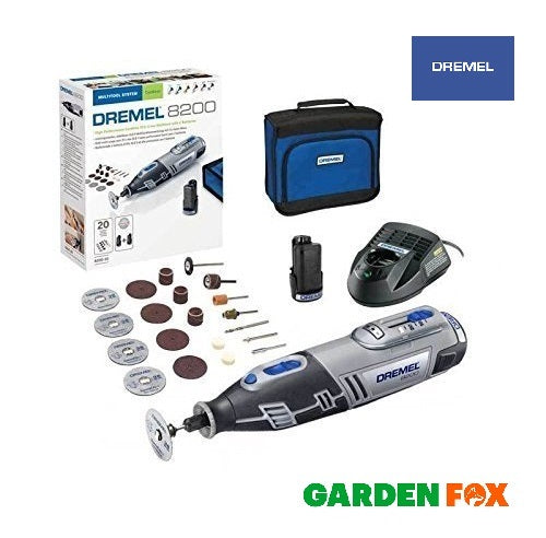 new £147.77 Dremel 8200-20 10.8v Multi RotaryTool Kit F0138200JK 87103 – GardenFOX