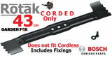 new £33.97 BOSCH Rotak 43 Grass & Leaf Mower Blade Kit F016800368 3165140769587