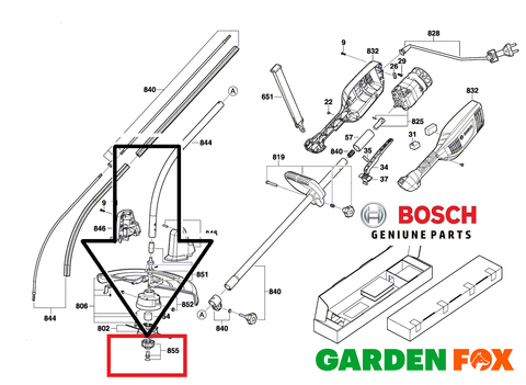 new £9.97 Bosch ART35 Electric Strimmer Cutter Head KNOB - F016F04249 - 281