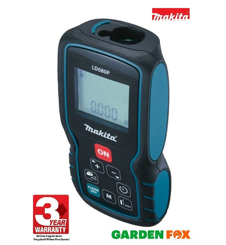 new (£108.31+VAT) Makita LD080P - Laser Distance Measurer - LD080P - 0088381635165 MT