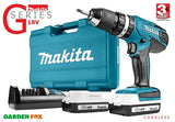 new £122.97 MAKITA G-Series 18V Combi Drill Set Cordless & Case HP457DWE10 0088381811576